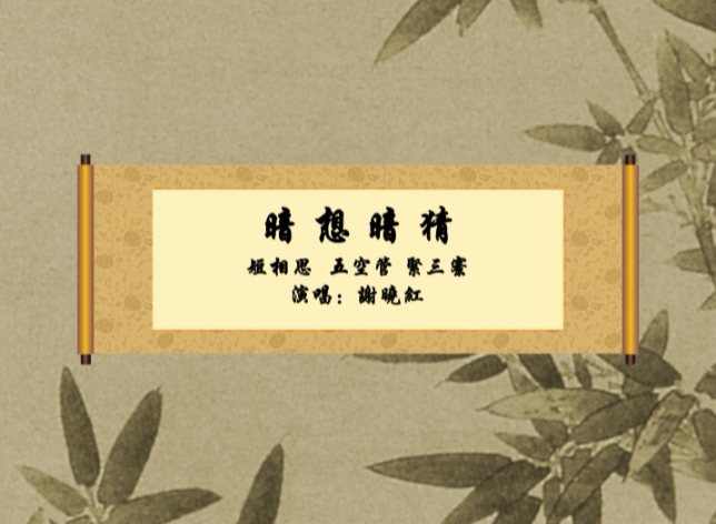 南音《暗想暗猜》演唱：谢晓红（菲律宾长和郎君总社）