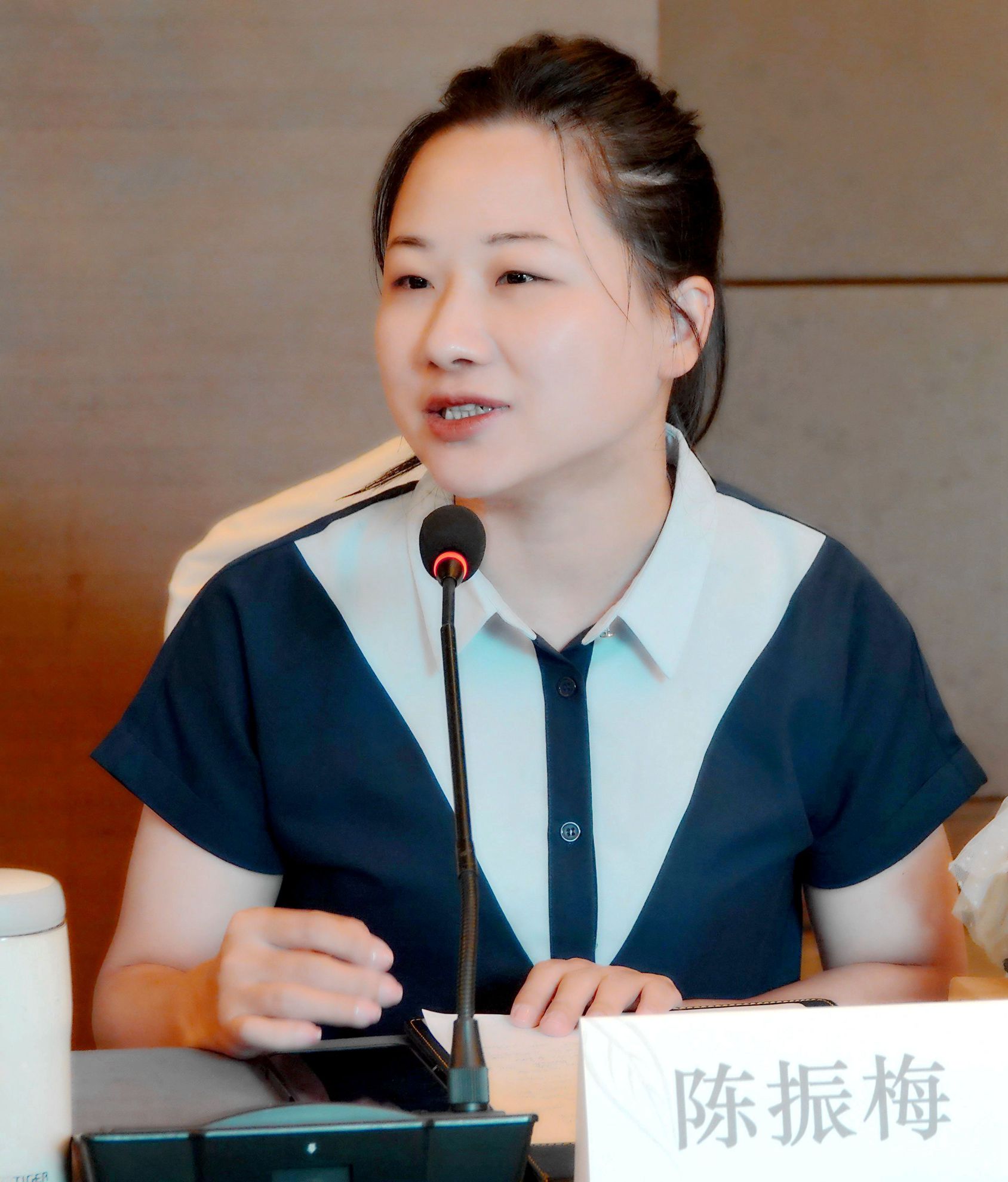 中国泉州师范学院泉州南音学院讲师陈振梅在国家级非遗传承人陈练传承南音80年专家座谈会发言
